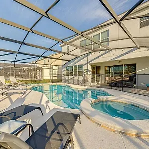 #371-stunning 6 Bed With Modern Decor, South Facing Pool And Overlooking Water Villa Kissimmee