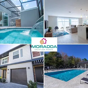 Сasa de vacaciones Charming Four Bedrooms Townhome With Private Splash Pool At Le Reve Kissimmee