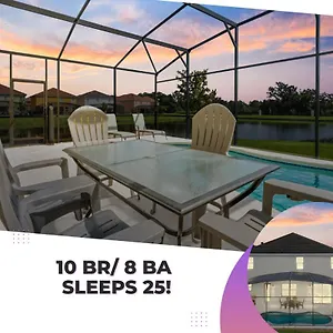 10 Bedroom 8 Ba Amazing View Vpr103 Holiday home Kissimmee