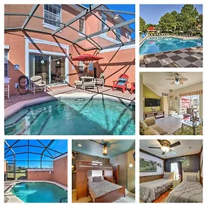 Semesterbostad Enchanted Jungle Themed Pool 3mi To Kissimmee