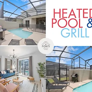New! House In Waterpark Orlando 2693 בית נופש *