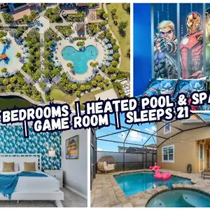 Semesterbostad Themed Vacation With Private Heated Pool And Community Water Park