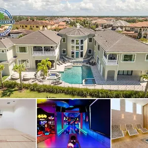 Beautifully Designed 9 Bedroom Villa6645 * Kissimmee