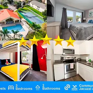 Stunning 3bd 14 Mins To World , Gated Lägenhet Kissimmee