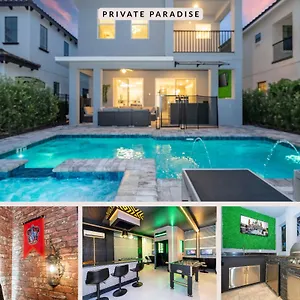 בית נופש Game Private Pool Paradise At Reunion 1093 *