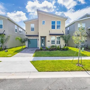 6br With Pool Games Room, Near Disney! Villa
