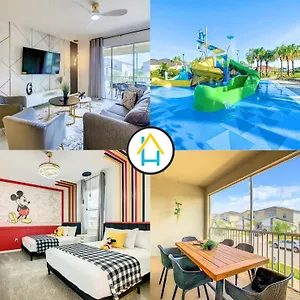 Tatil Evi Comforting Thematic 3br With Garage Kissimmee