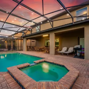 Villa Heated Pool Free Waterpark Near & Gym Kissimmee