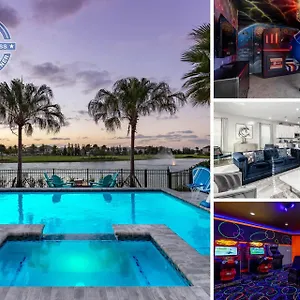 Elegant 6 Bedroom Oasis In Orlando6570 别墅 *